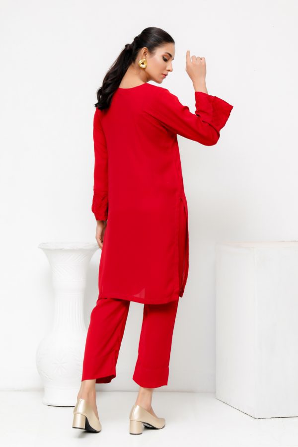 Buy Red Minimal Outfit in pakistan